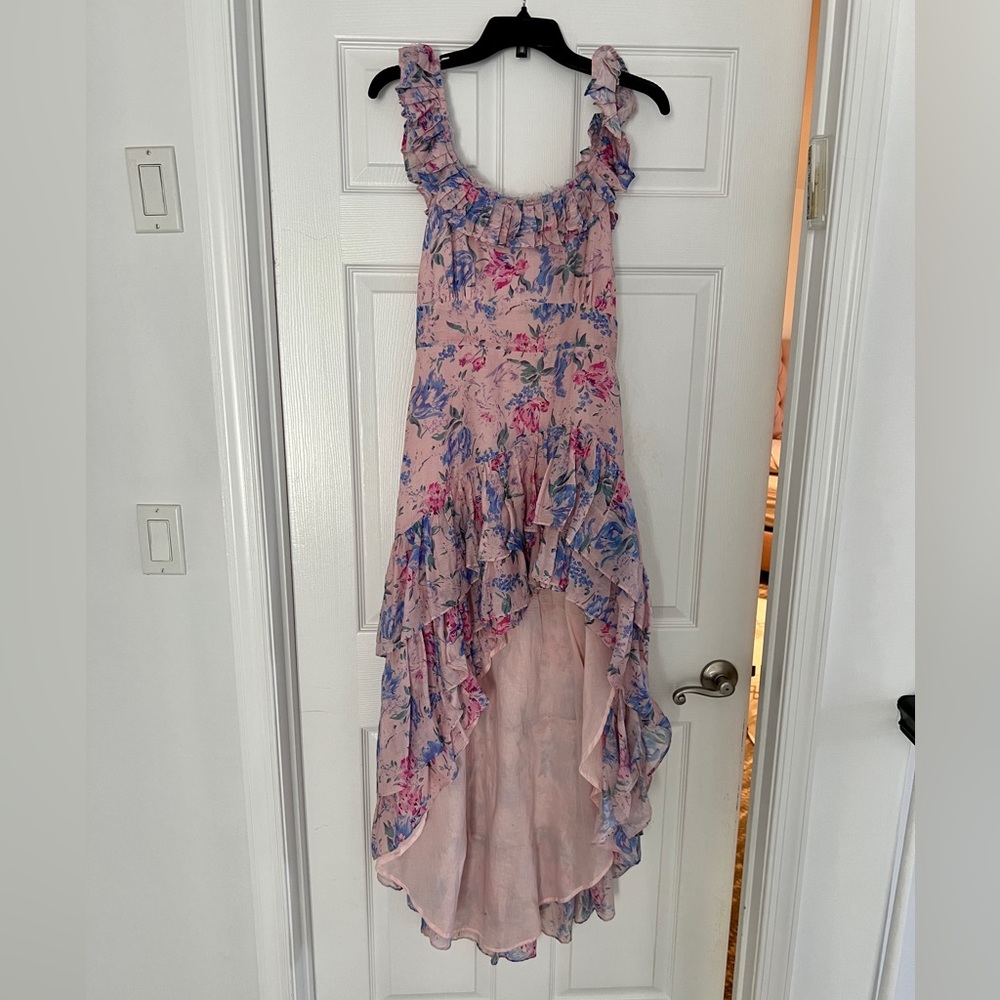 LoveShackFancy Winslow Asymmetric High/Low Dress Size 6